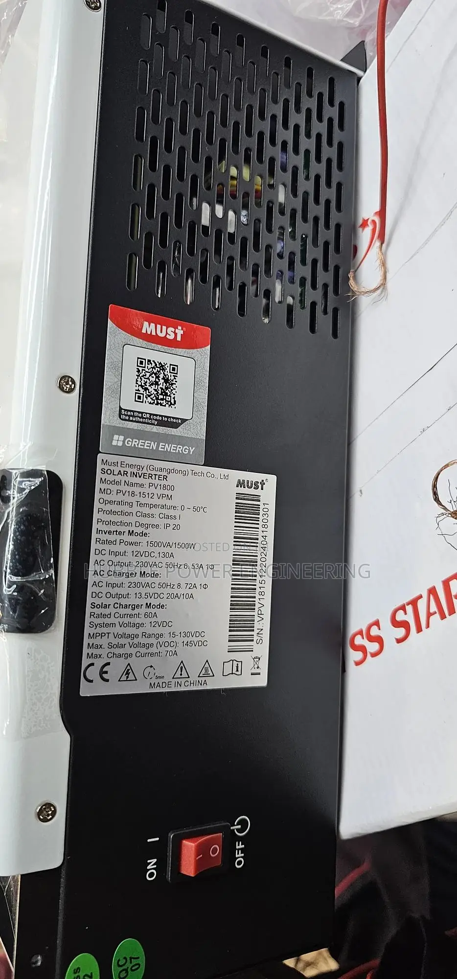 1.5kva 12v Hybrid Inverter Must