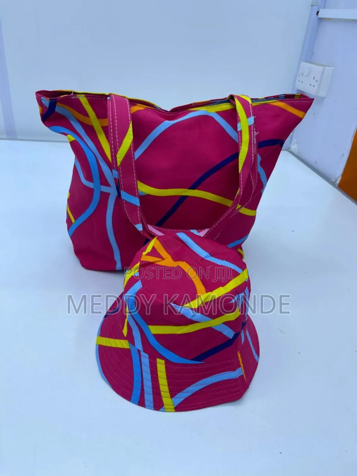 Beach Bucket Hat+Handbag
