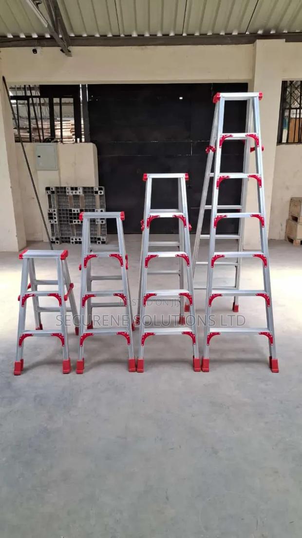 Aluminium Double Sided a Type Ladders Free Standing - thumbnail 3