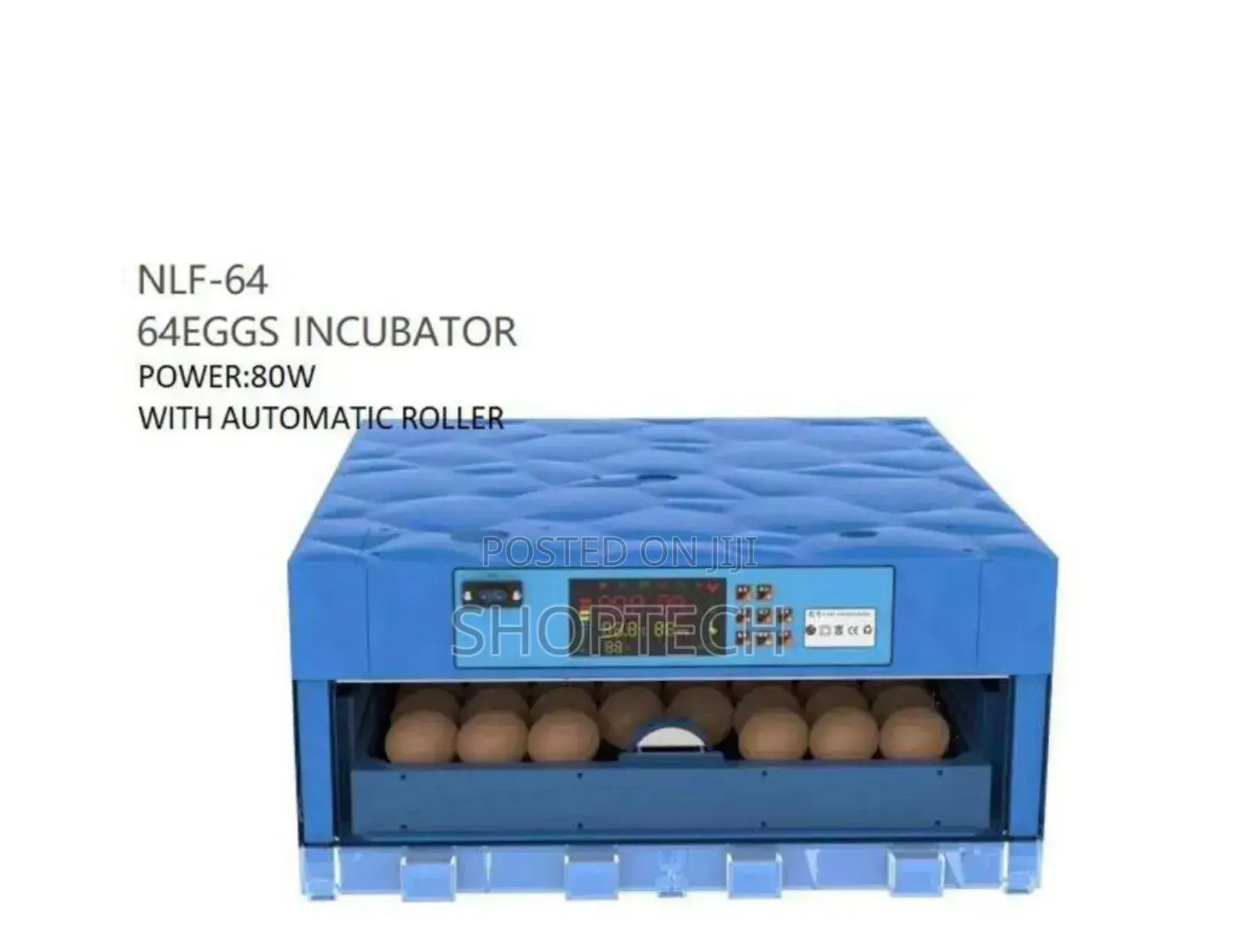64 Egg Incubator With Automatic Roller