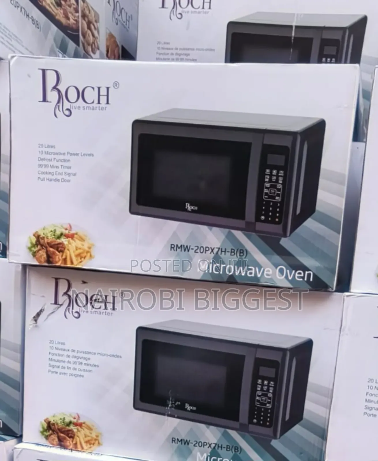 Roch 20litres Digital Black Microwave