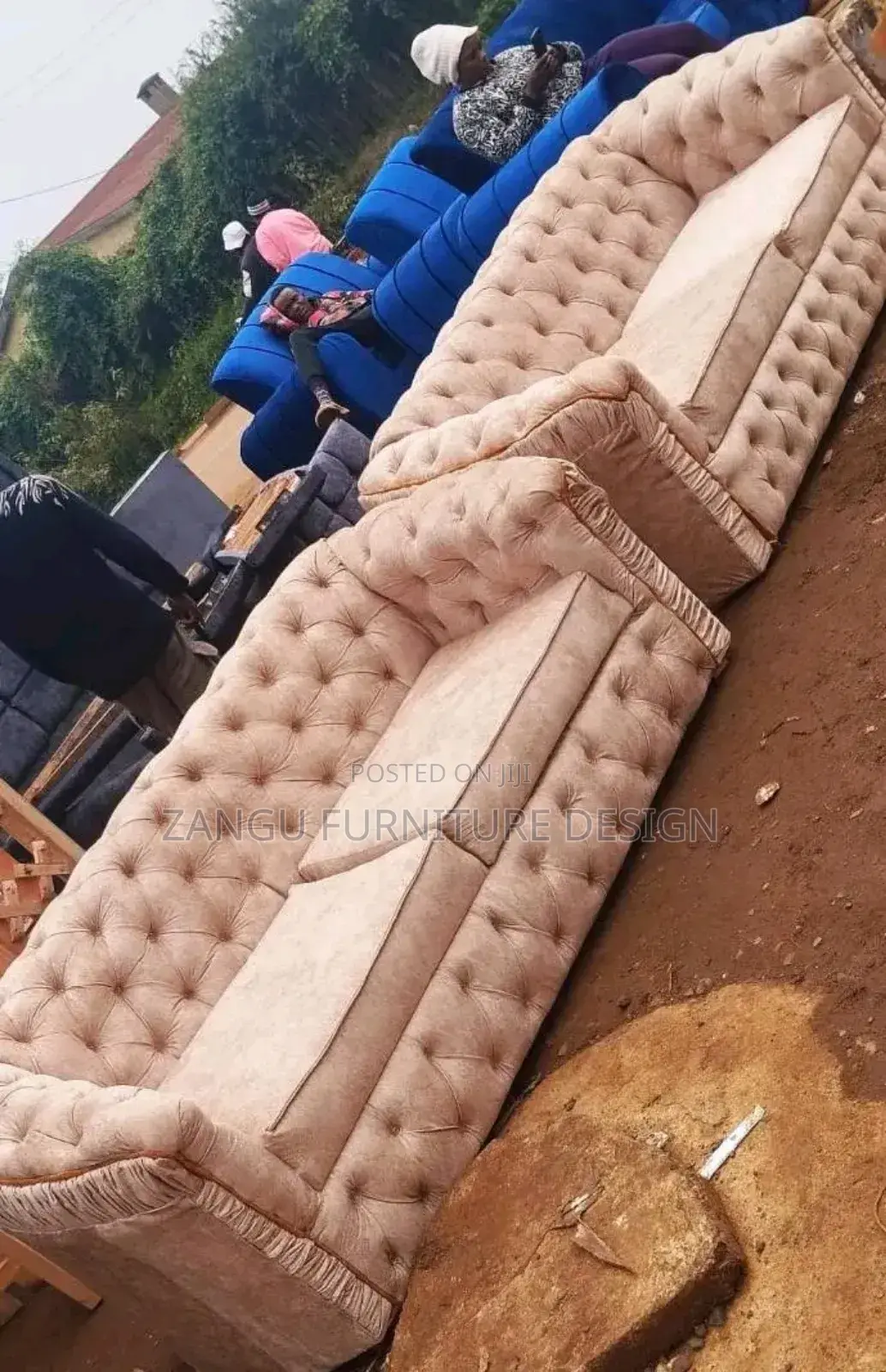 5-Seater Beige Colored Sofas