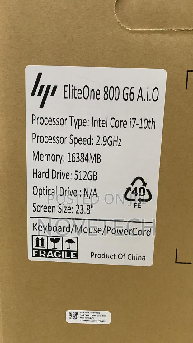 New Desktop Computer HP EliteOne 800 G6 16GB Intel Core I7 SSD 512GB - thumbnail 5