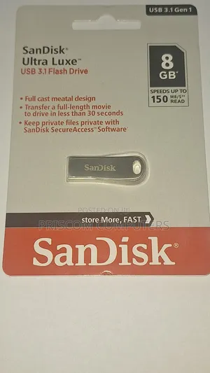 8GB Sandisk Ultra Luxe 3.1 Flash Drive Disk