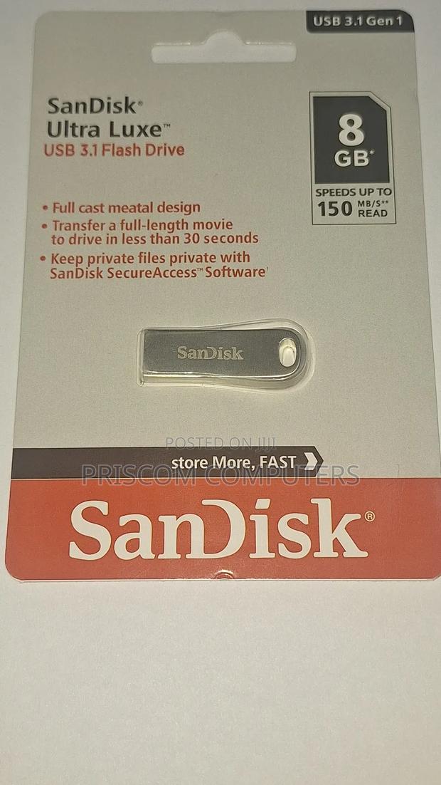 8GB Sandisk Ultra Luxe 3.1 Flash Drive Disk