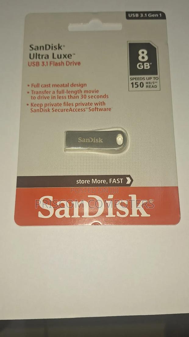 8GB Sandisk Ultra Luxe 3.1 Flash Drive Disk - thumbnail 2