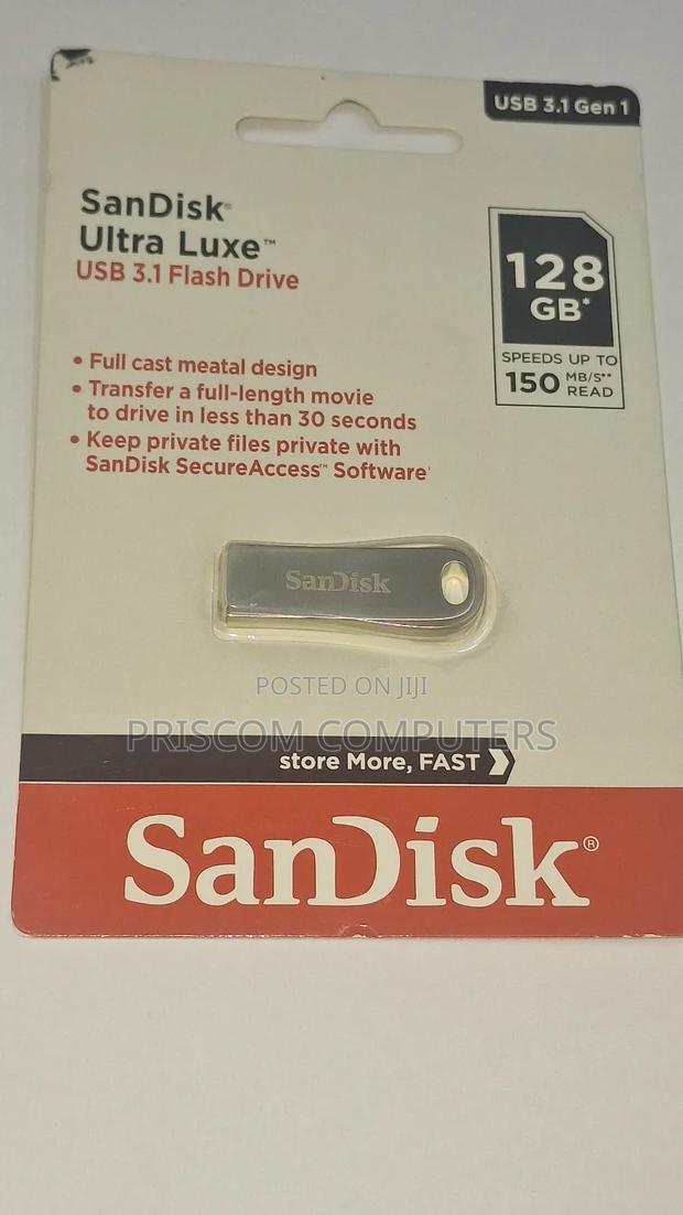 128GB Sandisk Ultra Luxe 3.1 Flash Drive Disk - main view