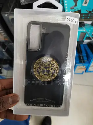 Versace Samsung Galaxy S21 Ultra Back Cover -Black