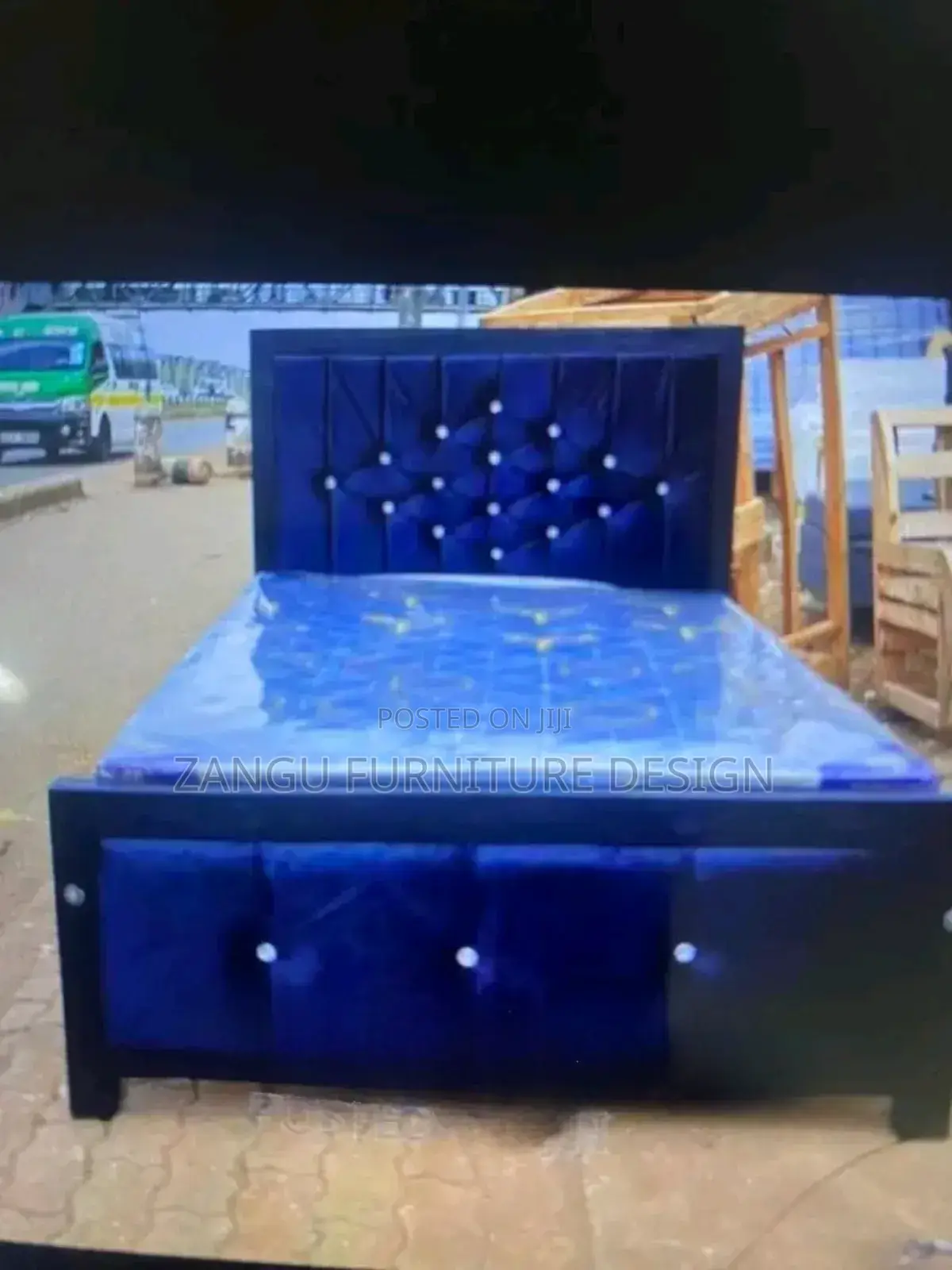Lovely Blue Bed