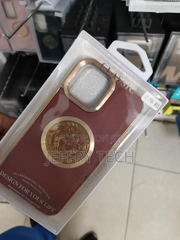 Versace Luxury Case for iPhone 13 Pro Max -Maroon - main view