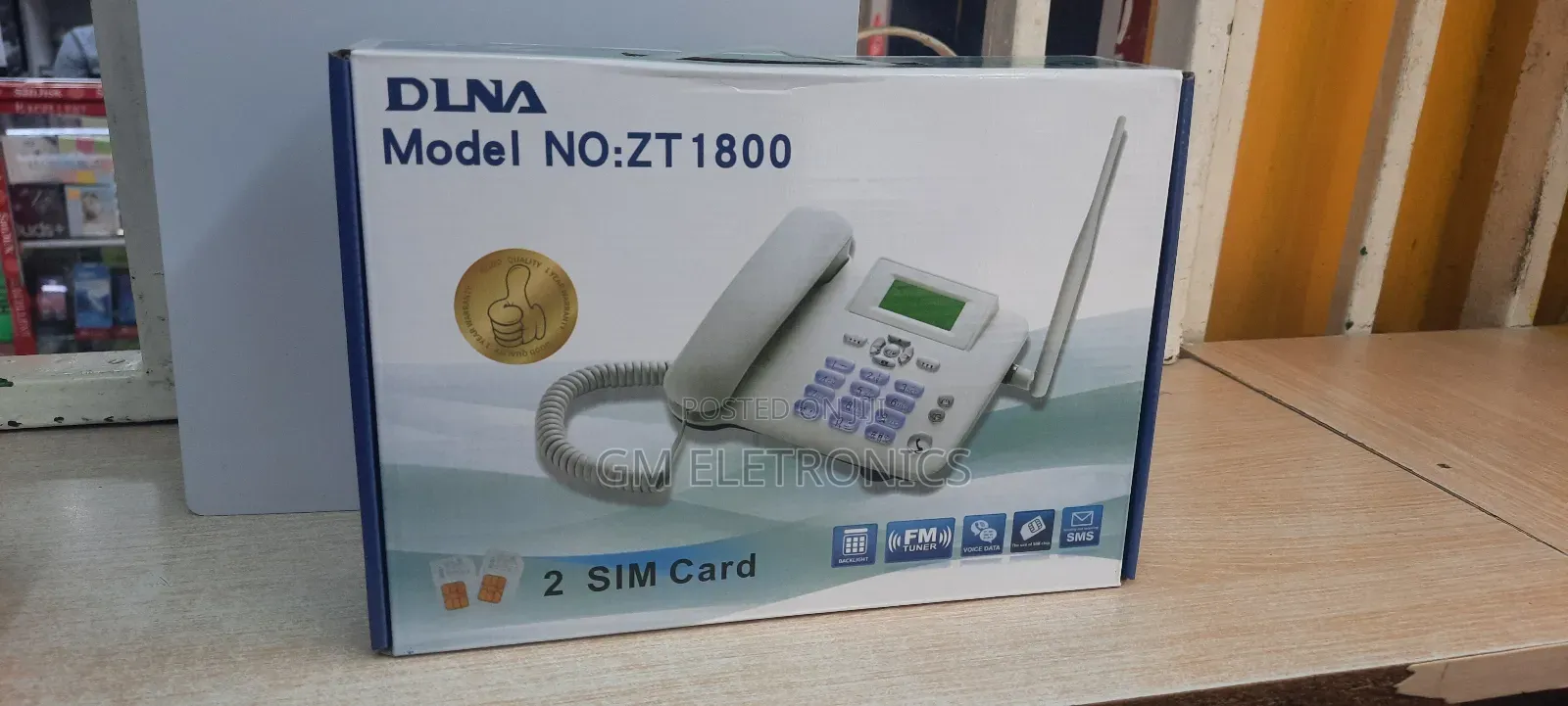 New GSM Wireless Phone.- Dual Sim, (Black)