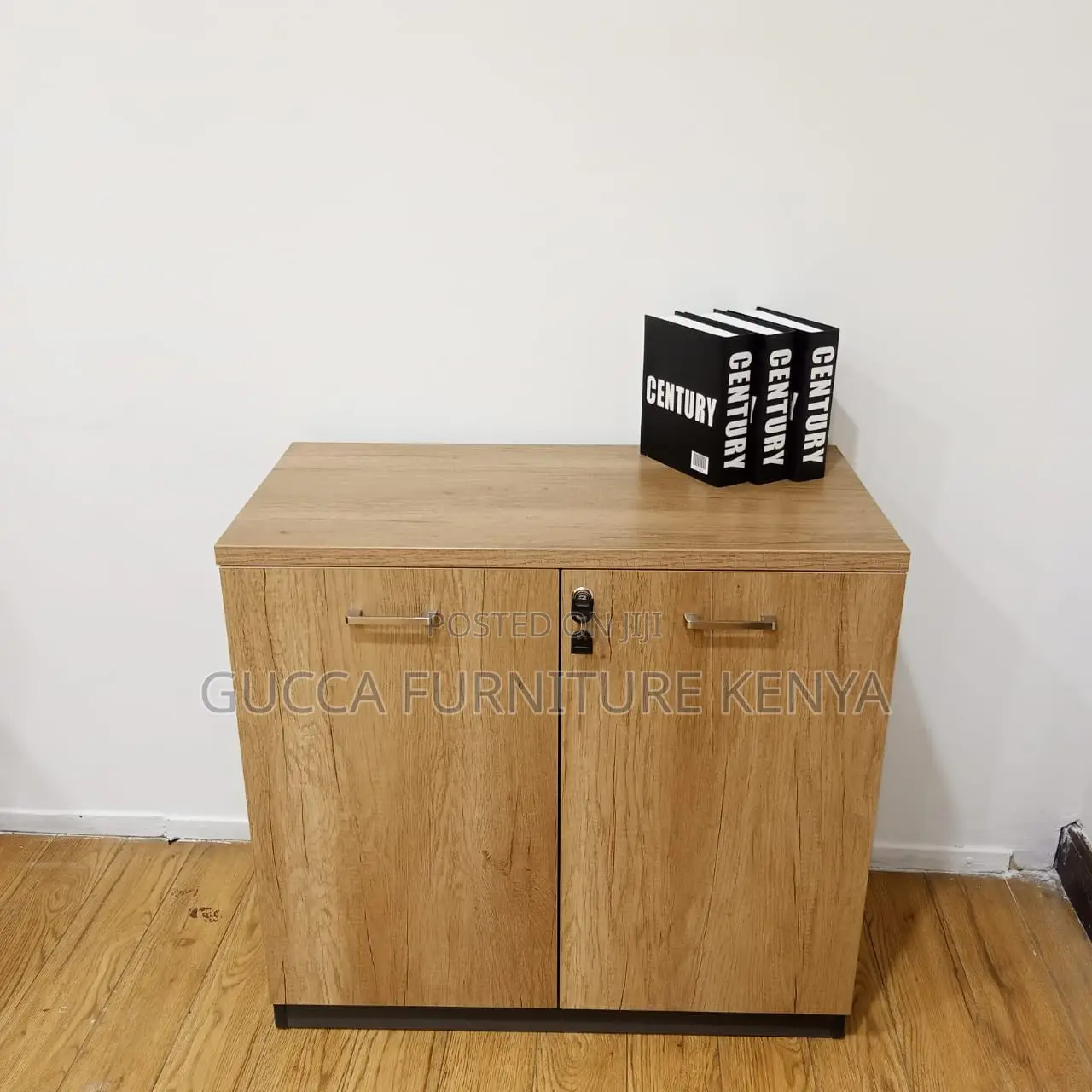 Cabinets: Teak Wood Rectangular 2-Door Office Cabinet
