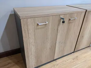 Cabinets: Teak Wood Rectangular 2-Door Office Cabinet