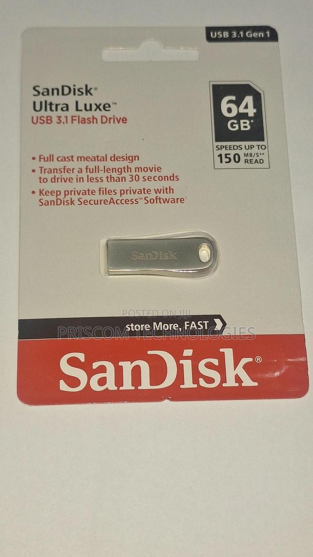 64GB Sandisk Ultra Luxe 3.1 Flash Drive Disk - main view