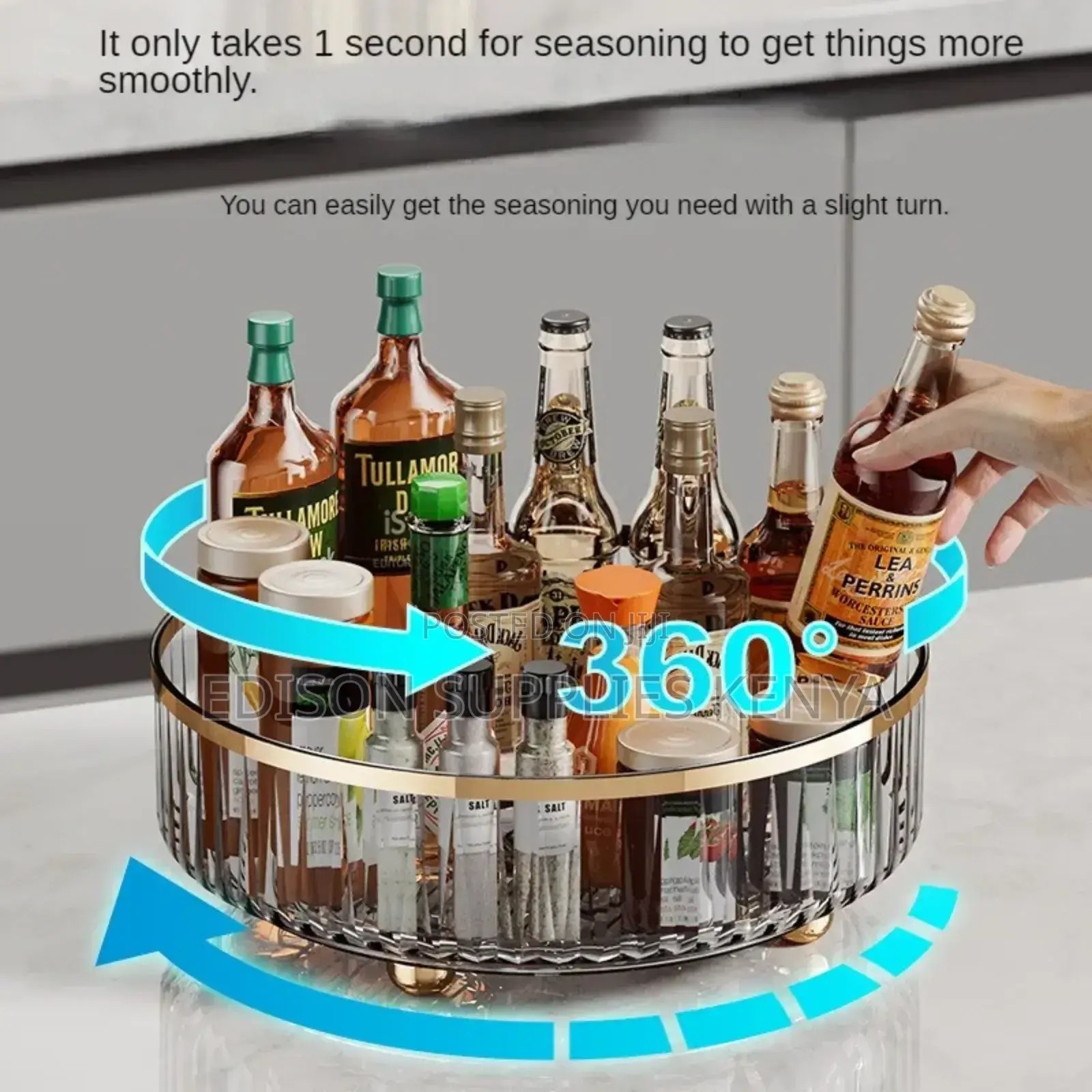 Rotating Tray Spice Rack Rotating Storage Tray