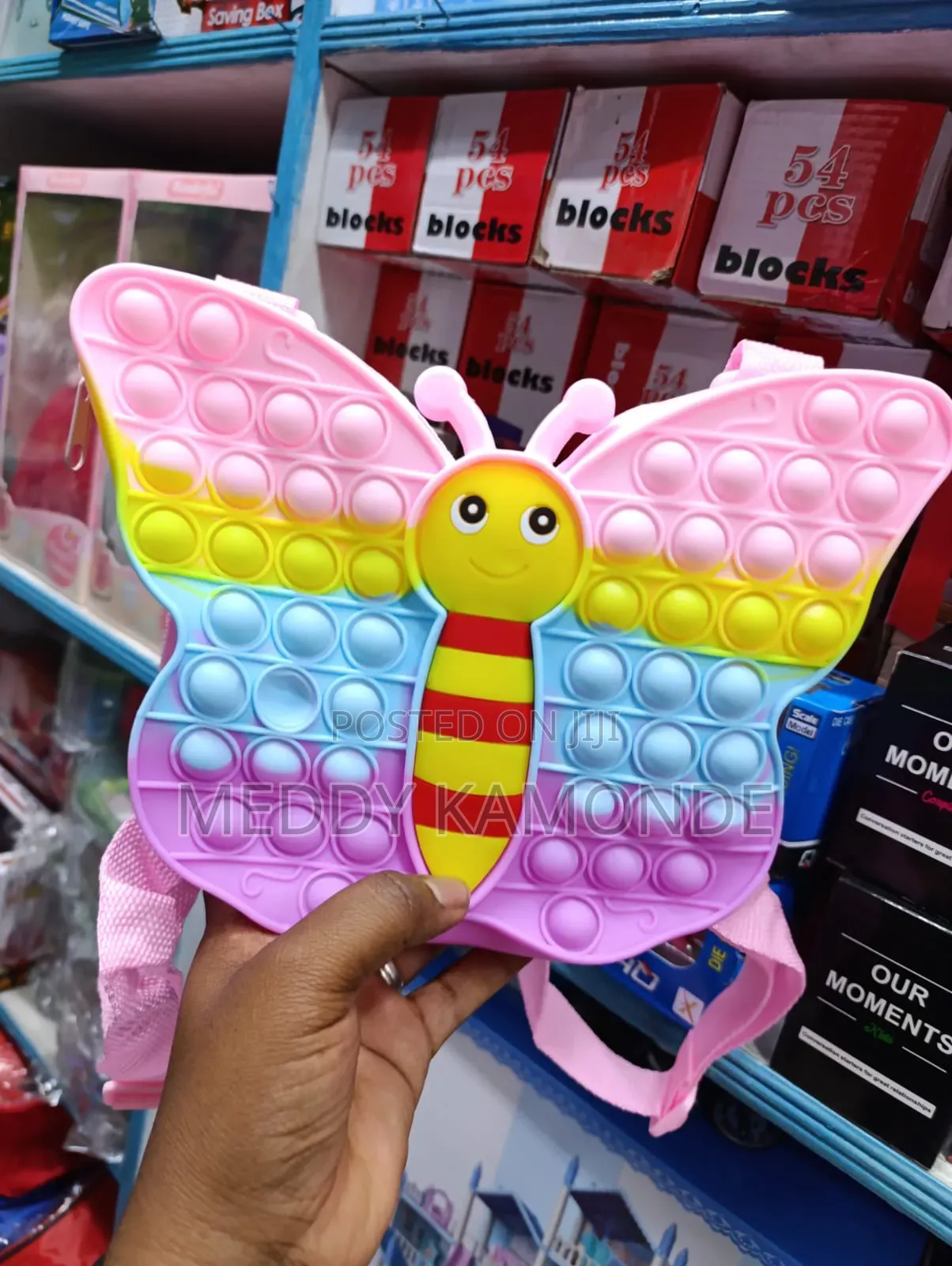 Kids Butterfly Pop It Bag Pack