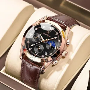 POEDAGAR 806 Men Watch Sport Chronograph Fashion Date Quar