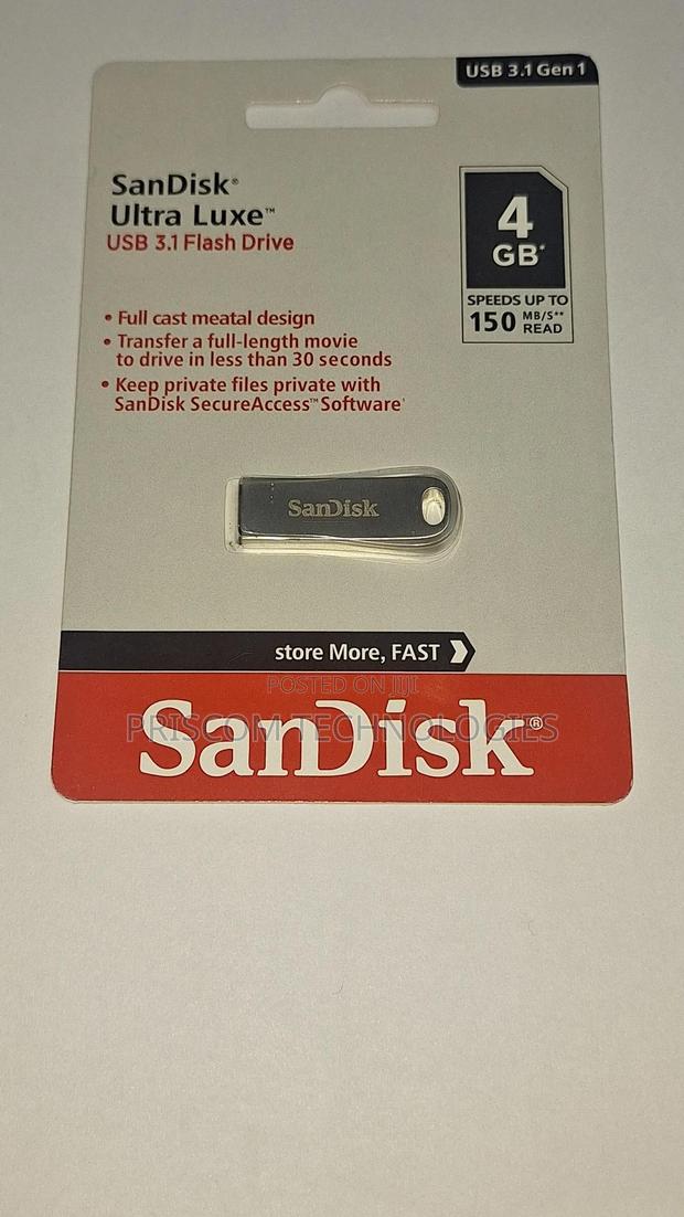 8GB Sandisk Ultra Luxe 3.1 Flash Drive Disk - thumbnail 3