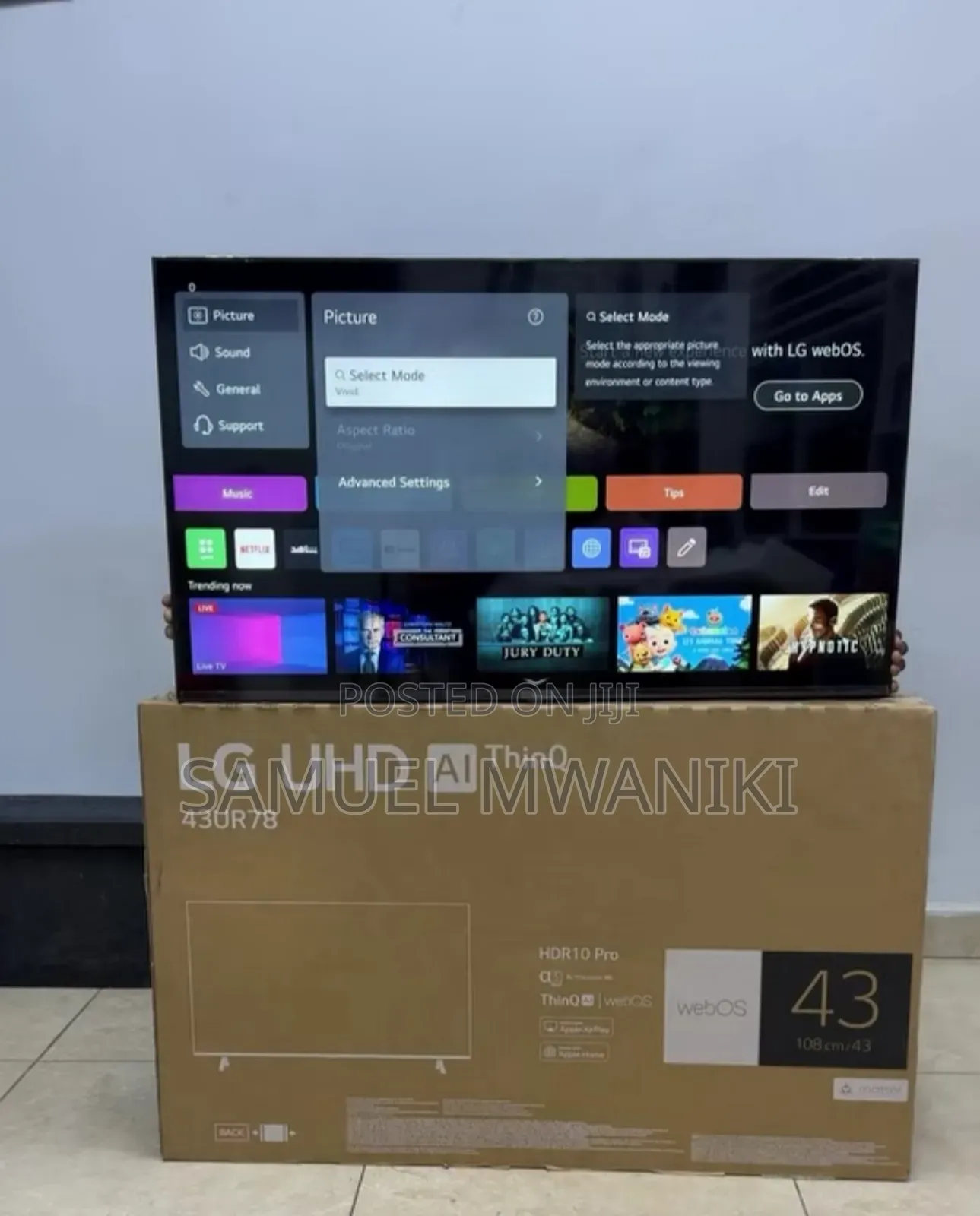 Lg 43′′ Uhd Smart Webos Tv Ur78 New Model