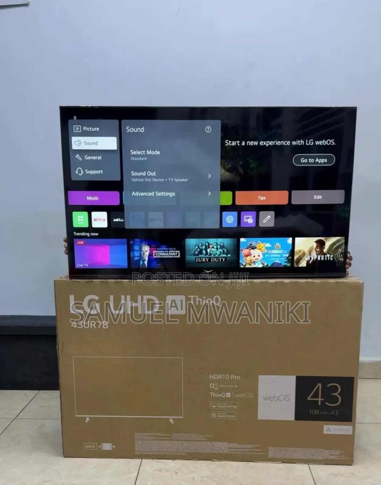 Lg 43′′ Uhd Smart Webos Tv Ur78 New Model
