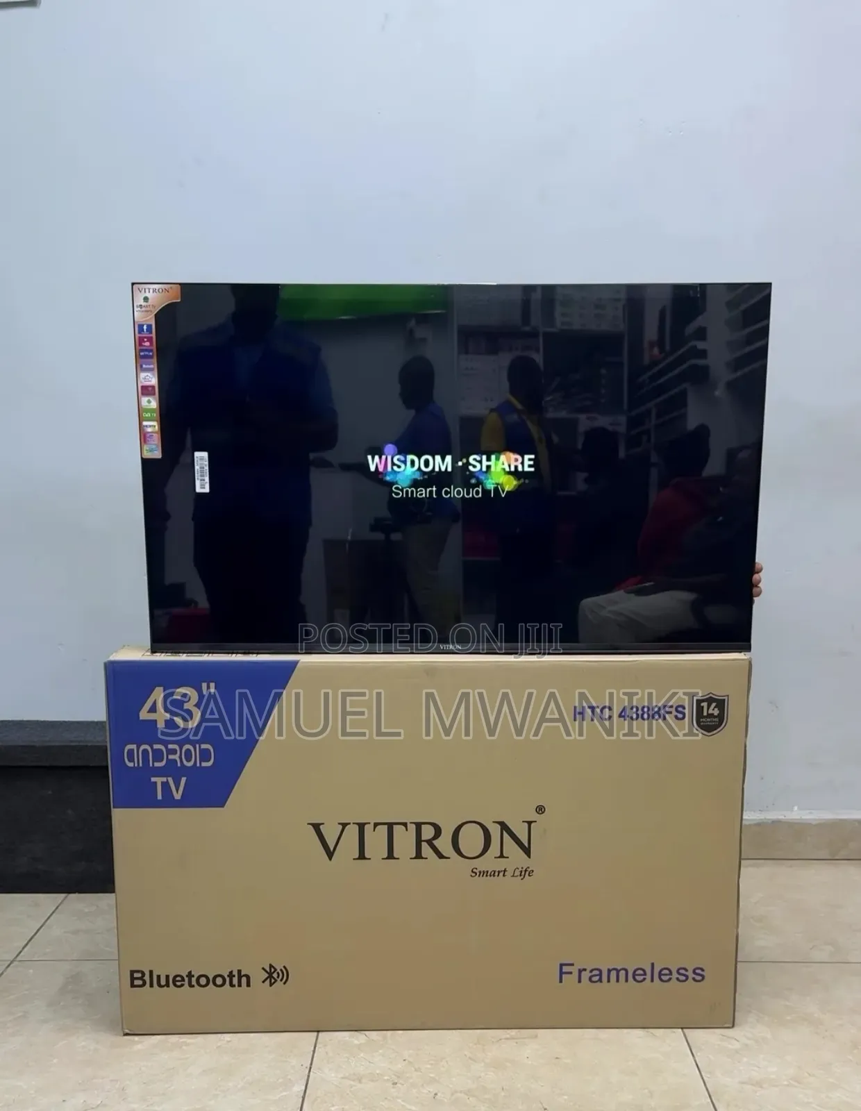 Vitron 43′′ Frameless Smart Android FHD Tv Bluetooth Enabled