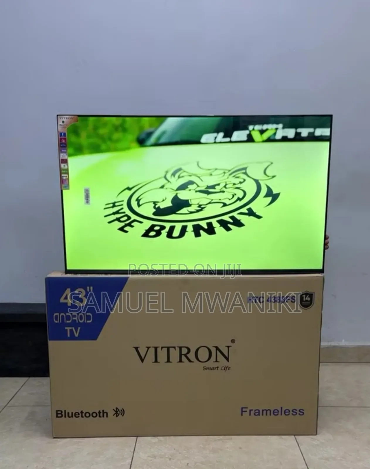Vitron 43′′ Frameless Smart Android FHD Tv Bluetooth Enabled