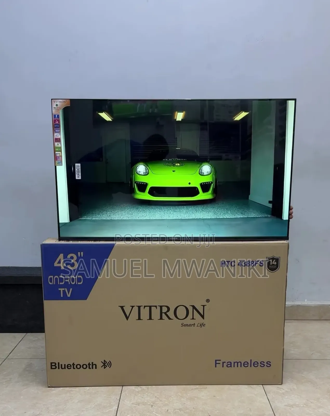 Vitron 43′′ Frameless Smart Android FHD Tv Bluetooth Enabled