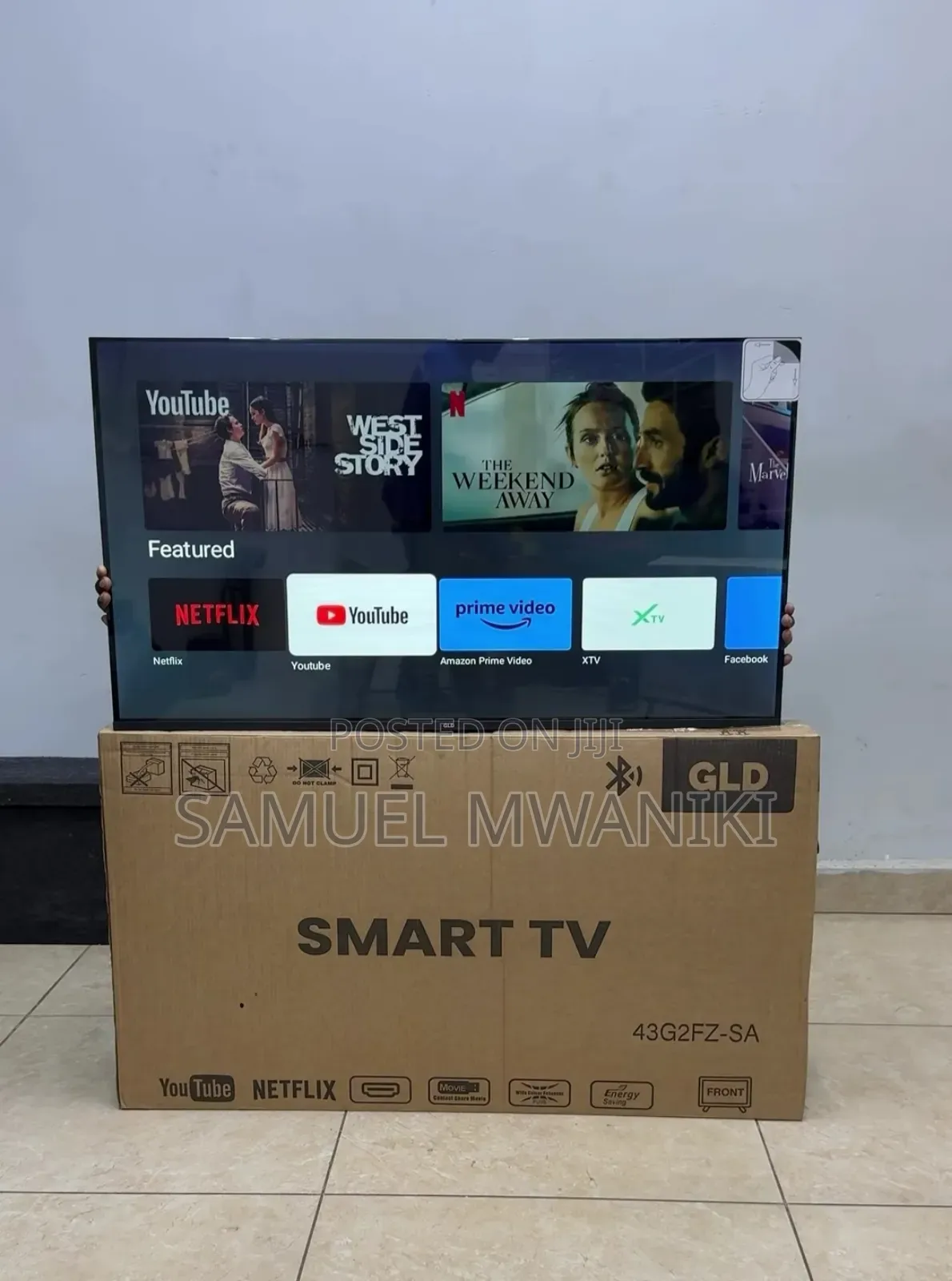 GLD 43" Smart Android TV Frameless Design FHD Display