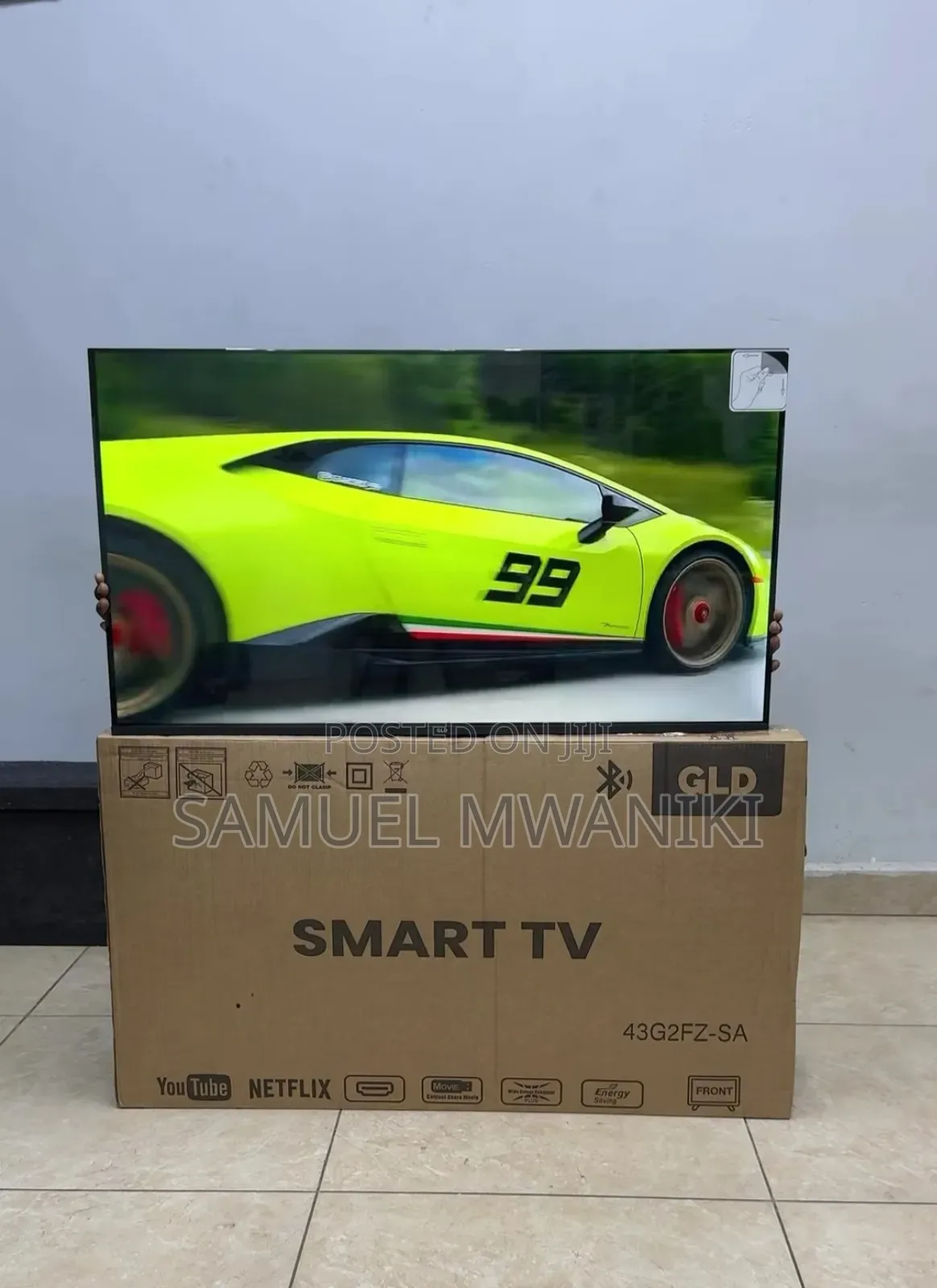 GLD 43" Smart Android TV Frameless Design FHD Display