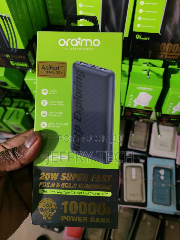 Oraimo 10000mah 20W Power Bank - main view