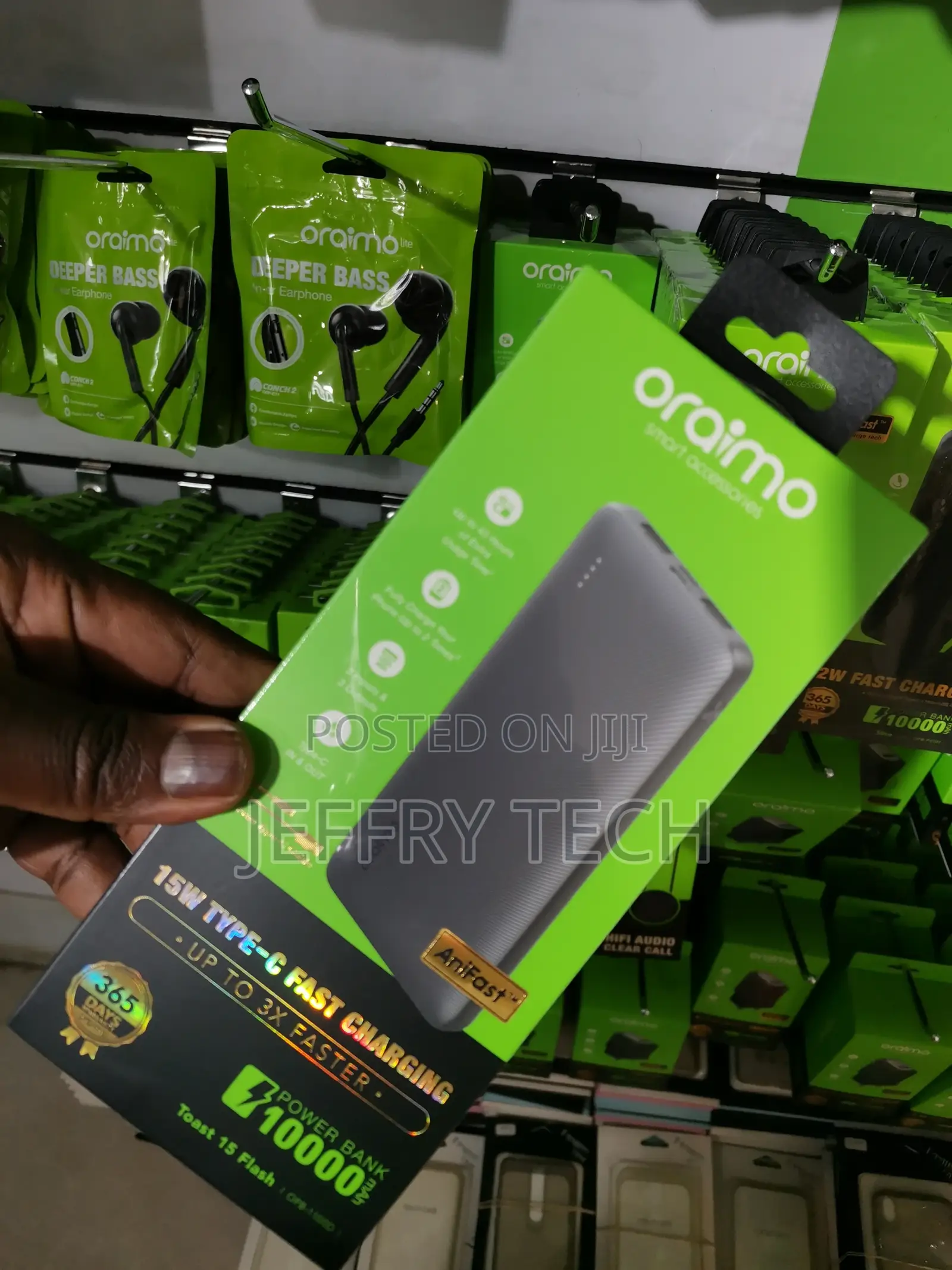 Oraimo OPB-P118D Toast 10 Flash 10000mah 2.4A Max Fast Charg