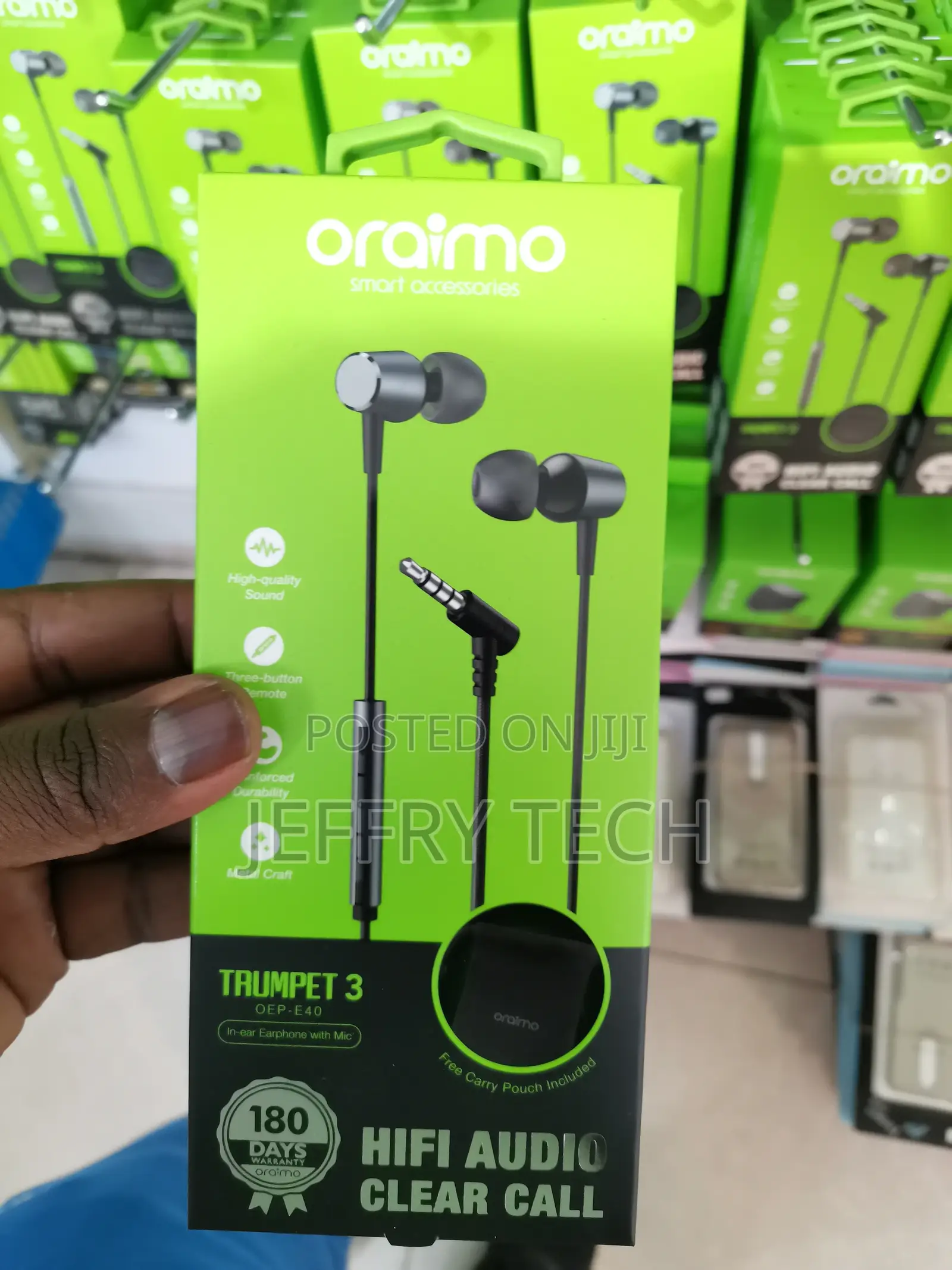 Oraimo Earphones Oep-E40 Black
