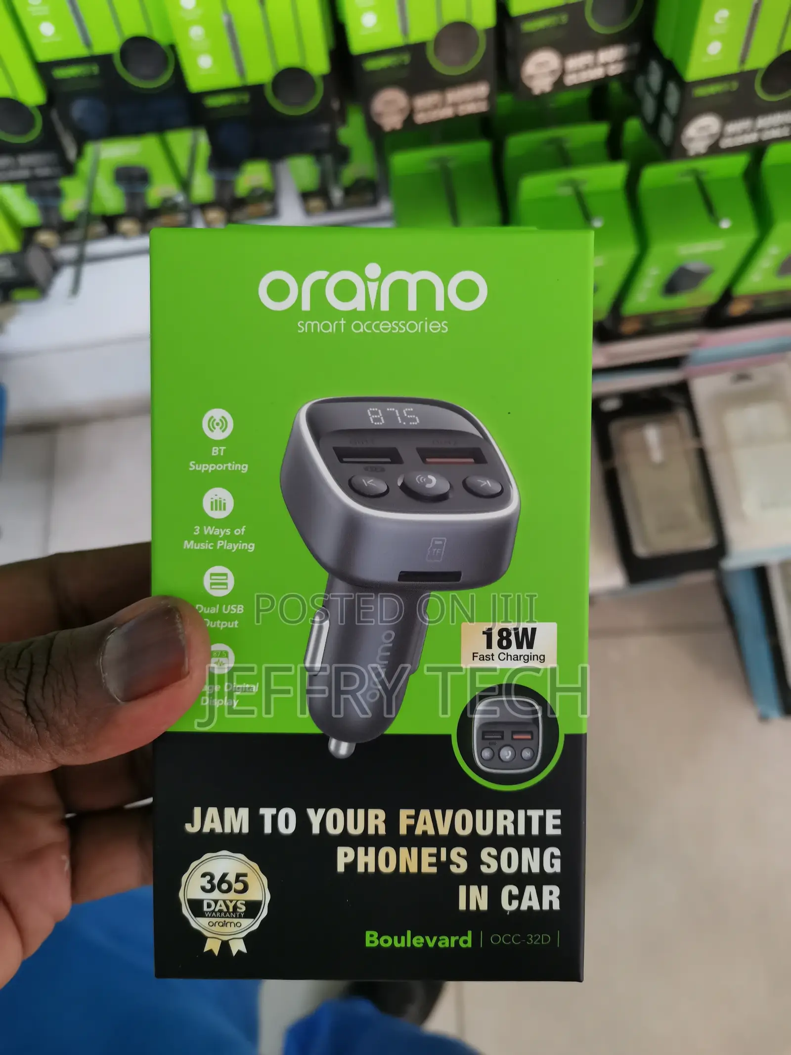 Oraimo Car Charger Dark Chrome OCC-32D