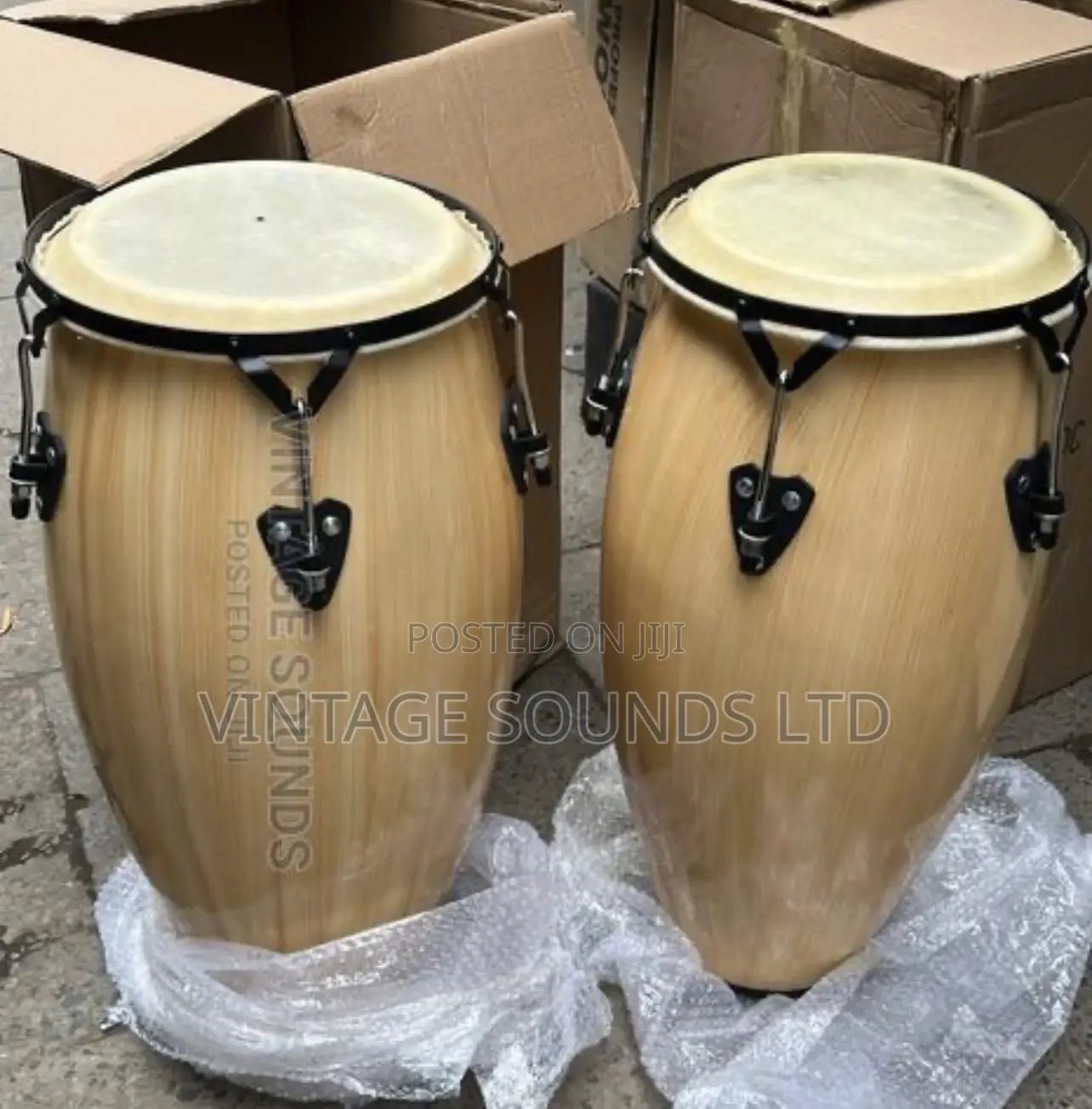 Percussion Conga Drum DC USA Natural ( Pair)