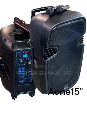 Aone 15 Inch Rechargeable Portable Amplified Powered Speaker - thumbnail 2