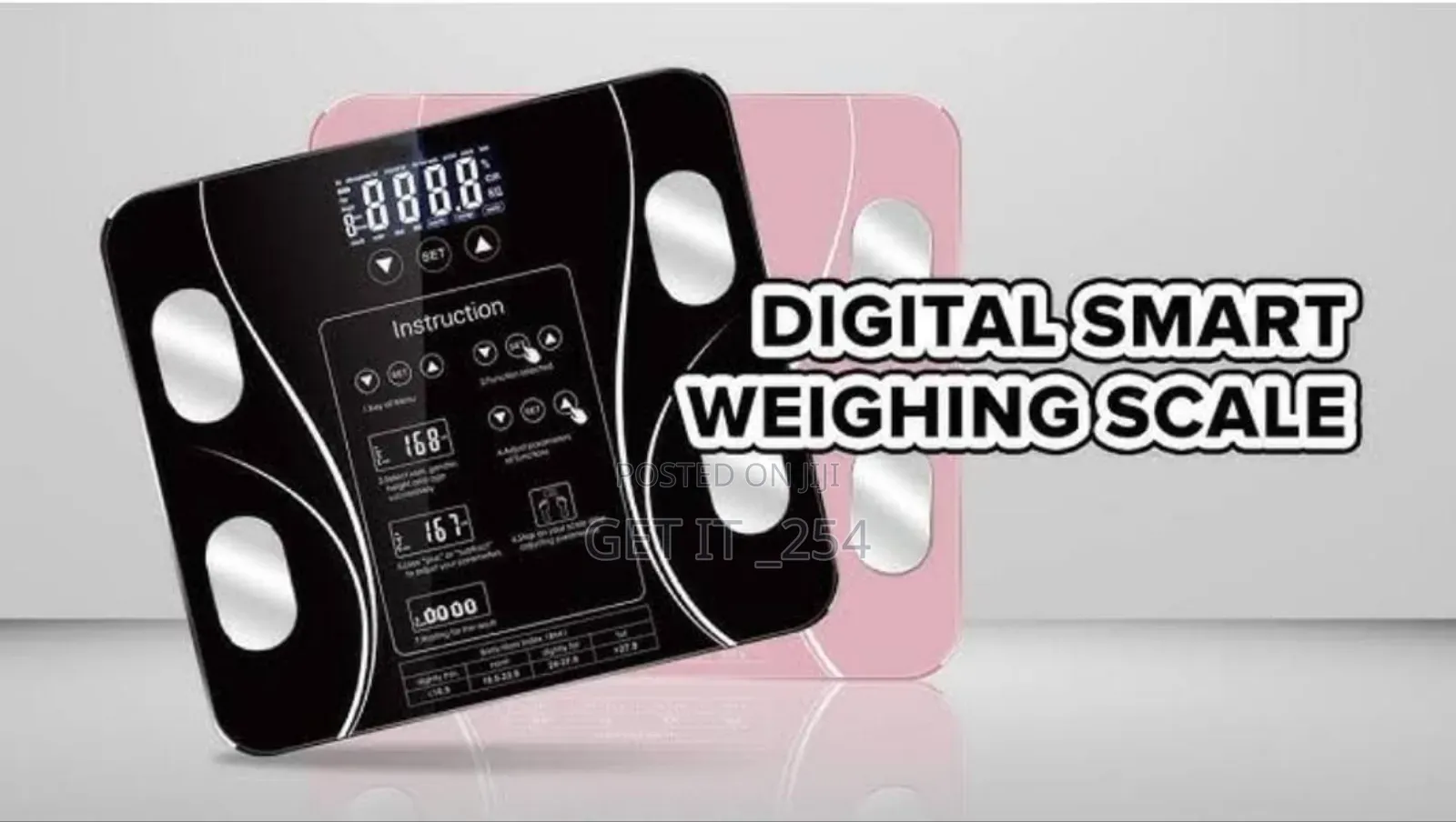 *0.2 to 180kg Smart Digital Bluetooth Weighing Scale