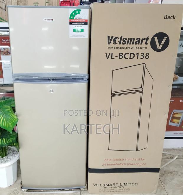 Volsmart 138litres Double Door Fridge