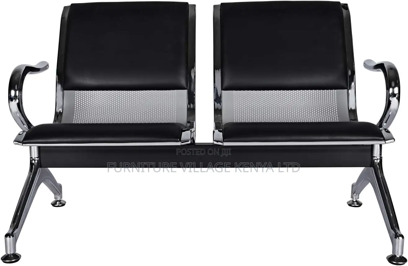 2 Seat Reception Chairs; Two Link Office Padded Bench