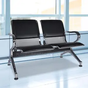 2 Seat Reception Chairs; Two Link Office Padded Bench