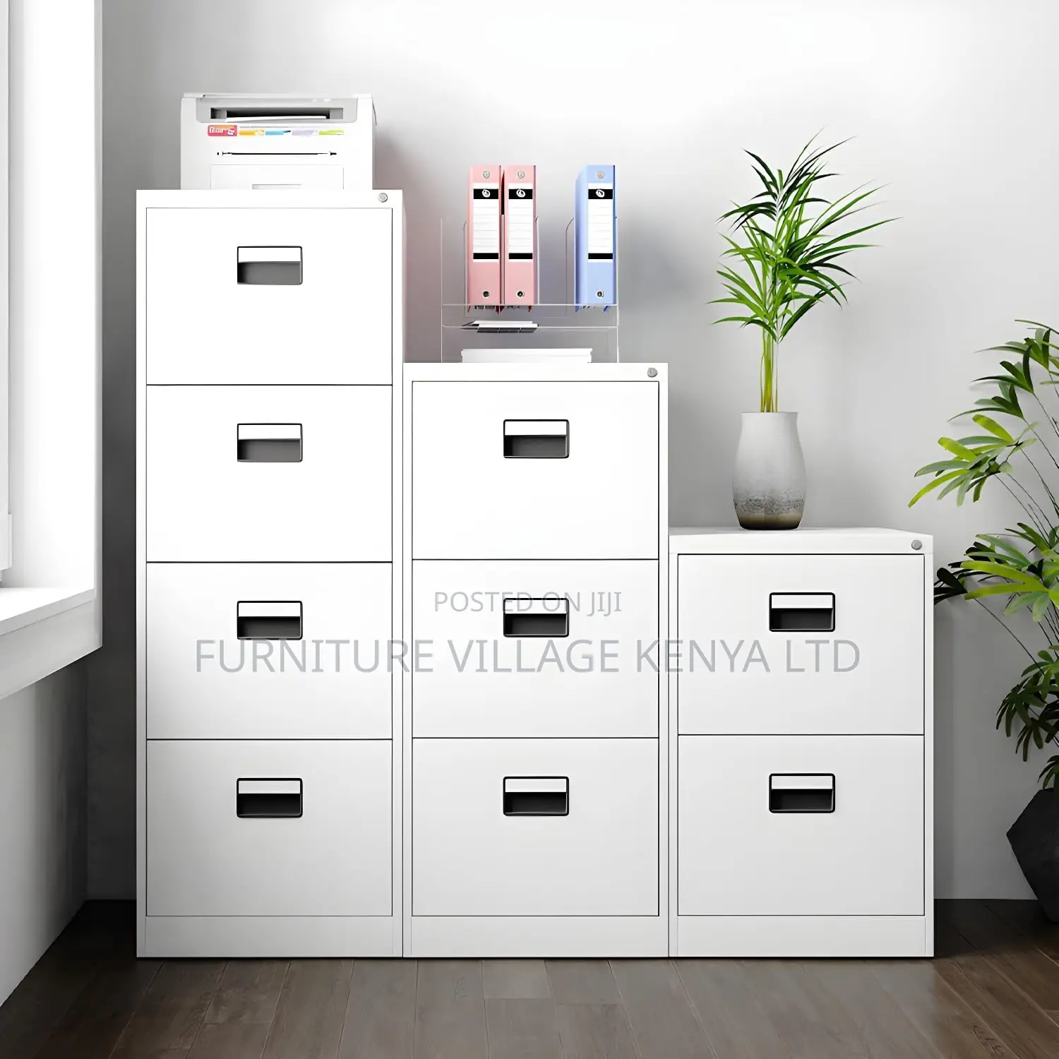 4-Drawer Vertical Filing Cabinet With Lock