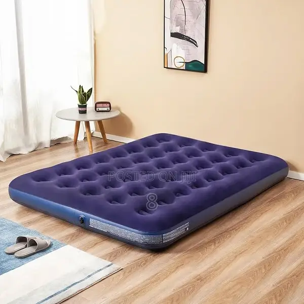 Plush Inflatable Mattress – Comfortable Sleep on-the-Go
