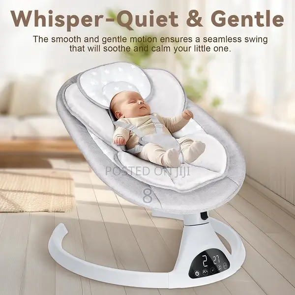 Baby Electric Swing With Bluetooth Music – Perfect for Resti