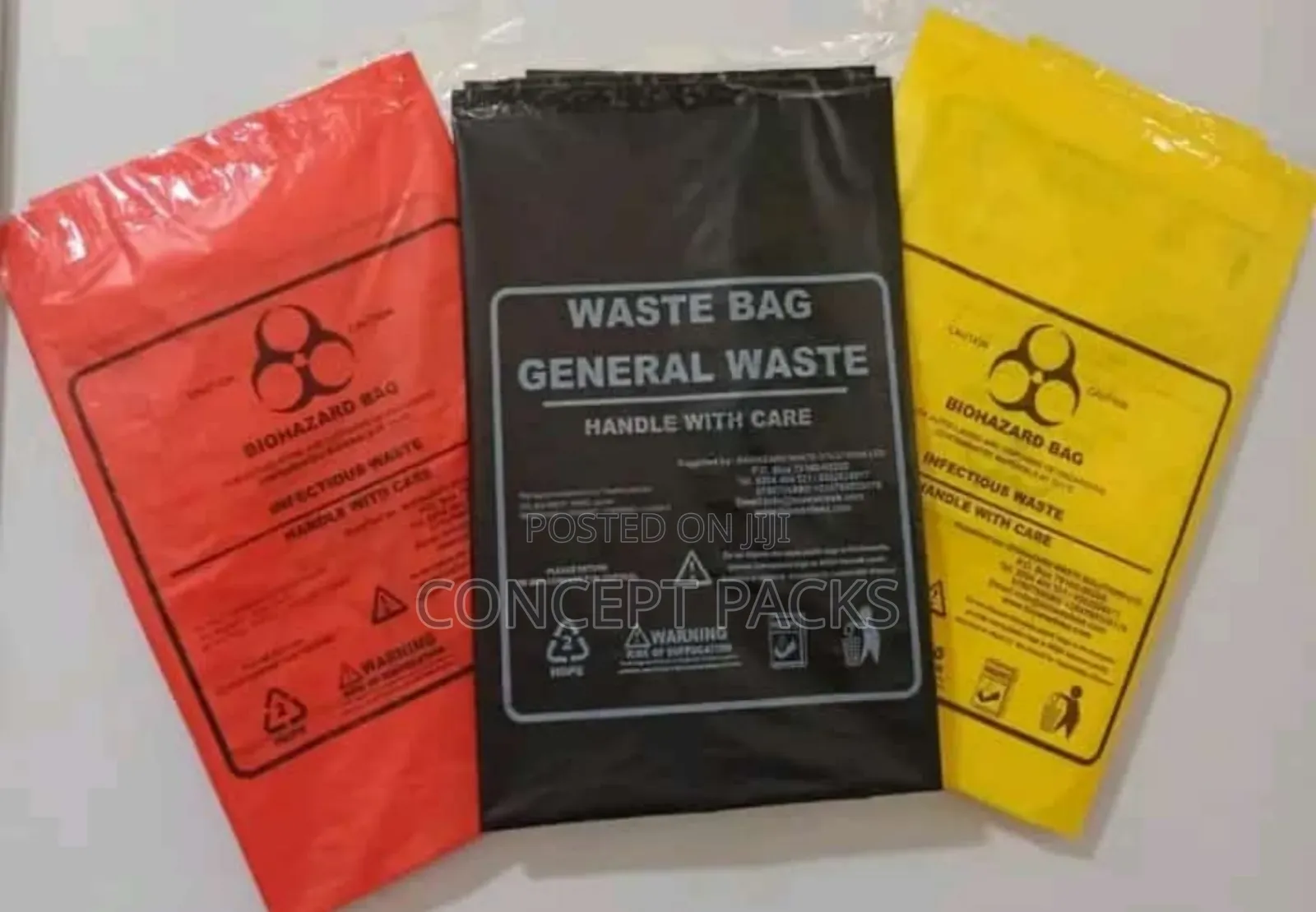 50pcs Autoclave Hospital Biohazard Bags. 50ltrs (30" X 36")