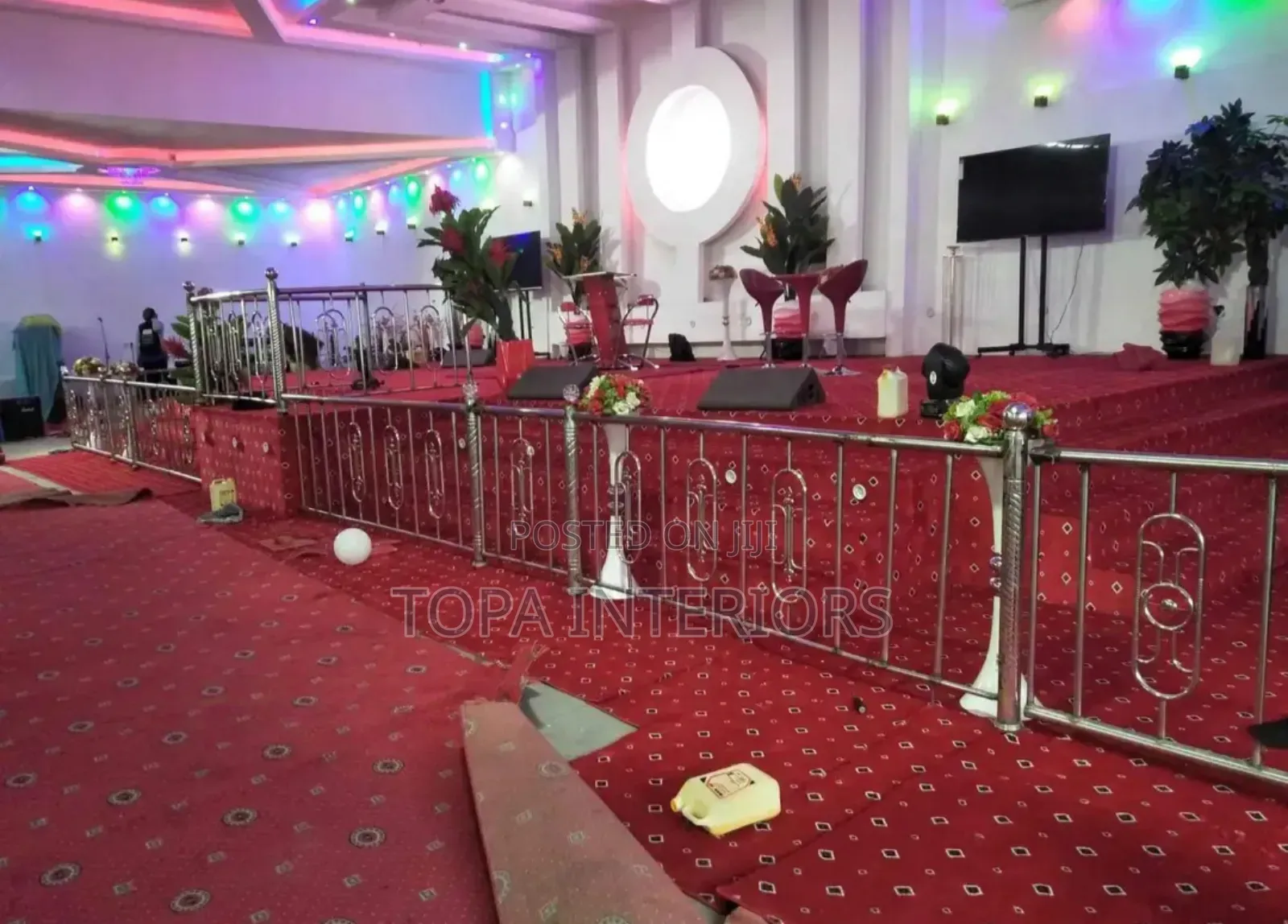 Elegant Altar Decoration Floor Carpets Red Altar Car Pets