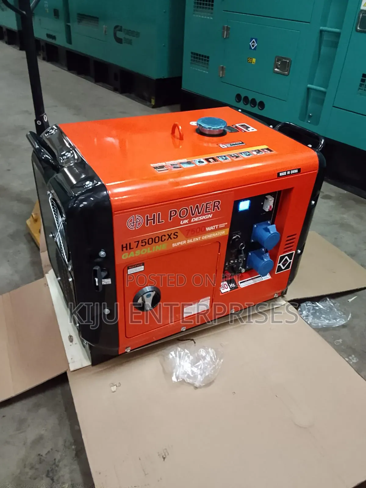 7.5hp Petrol Powered Silent Generator Available