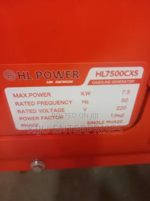 7.5hp Petrol Powered Silent Generator Available