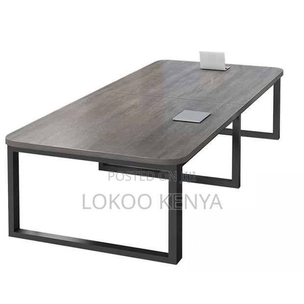 Office Table:2400mm Wooden Top Conference Office Table - thumbnail 5