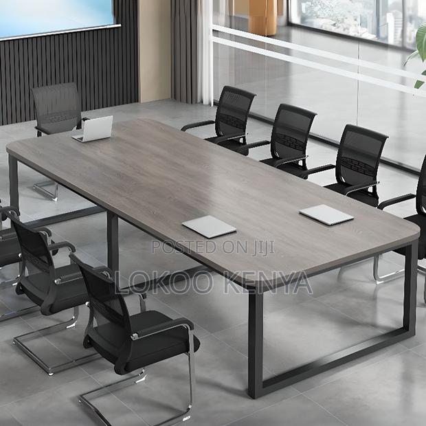 Office Table:2400mm Wooden Top Conference Office Table - thumbnail 3
