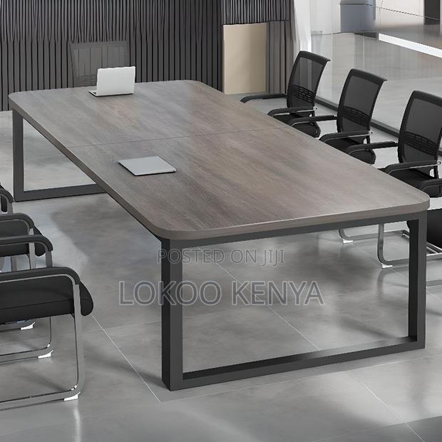 Office Table:2400mm Wooden Top Conference Office Table - thumbnail 2