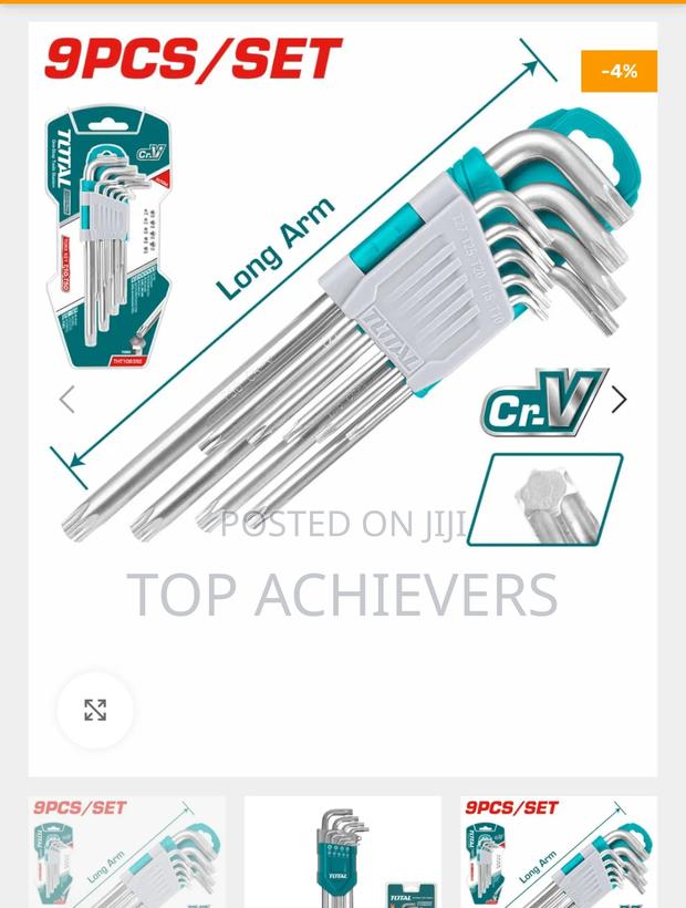 Total THT106392 9pcs Torx Key Set